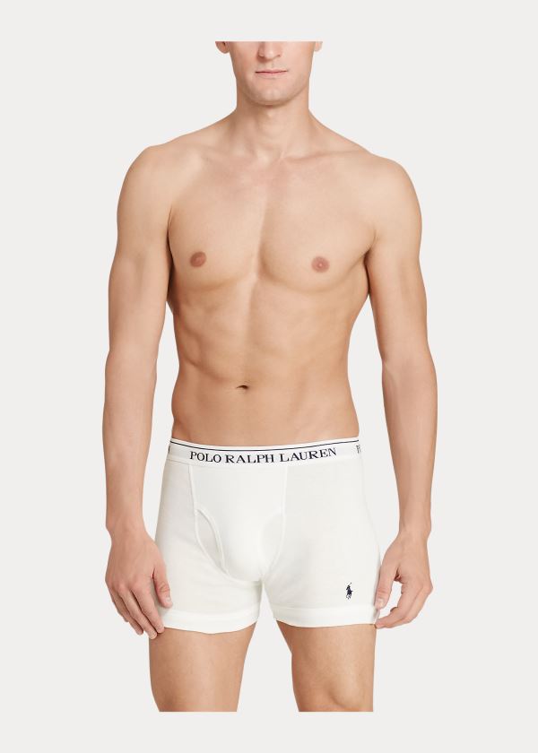 Men's Polo Ralph Lauren Cotton 3-Pack Briefs | 617480SFM